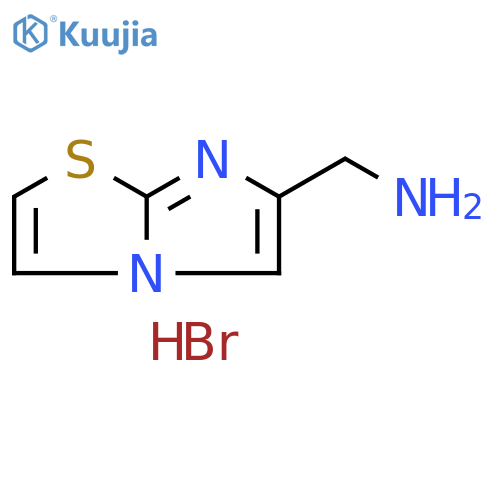 Imidazo[2,1-b]thiazole-6-methanamine, hydrobromide (1:1) structure