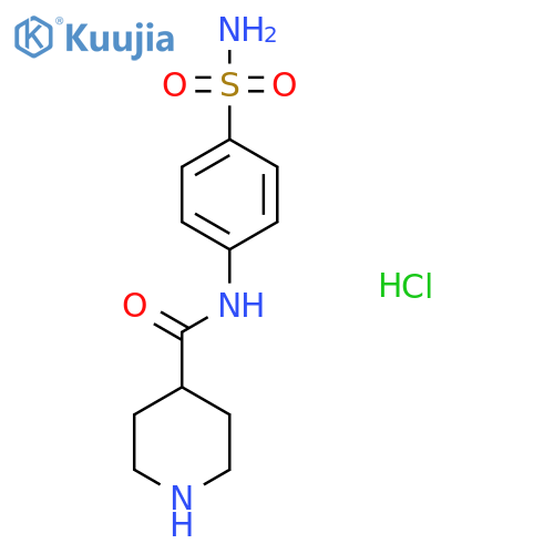 N-(4-Sulfamoylphenyl)piperidine-4-carboxamide Hydrochloride structure