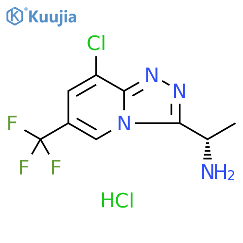 (1S)-1-8-chloro-6-(trifluoromethyl)-1,2,4triazolo4,3-apyridin-3-ylethan-1-amine dihydrochloride structure