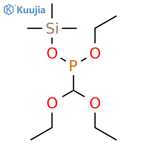 Phosphonous acid, (diethoxymethyl)-, ethyl trimethylsilyl ester structure
