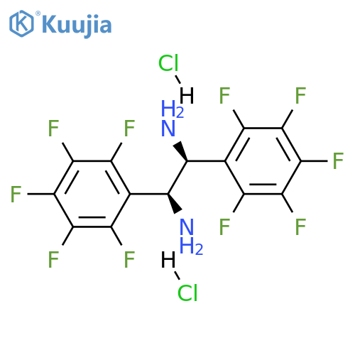 (S,S)-(-)-1,2-Bis(2,3,4,5,6-pentafluorophenyl)-1,2-ethanediamine dihydrochloride structure