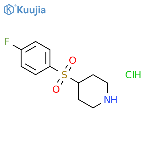 4-(4-fluorobenzenesulfonyl)piperidine hydrochloride structure