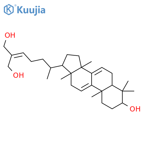 Lanosta-7,9(11),24-triene-3,26,27-triol,(3b)- structure