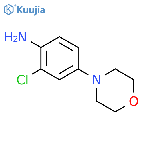 Benzenamine, 2-chloro-4-(4-morpholinyl)- structure