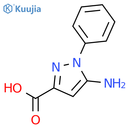 5-Amino-1-phenyl-1H-pyrazole-3-carboxylic acid structure