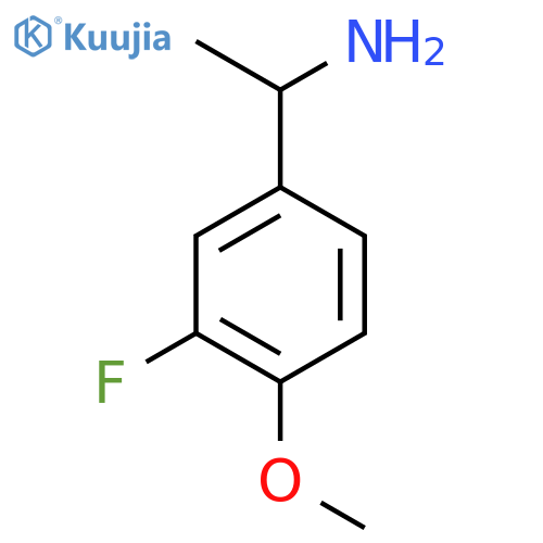 1-(3-Fluoro-4-methoxyphenyl)ethanamine structure