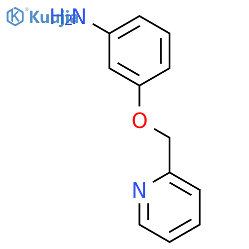 Benzenamine, 3-(2-pyridinylmethoxy)- structure