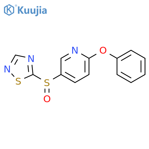 Pyridine, 2-phenoxy-5-(1,2,4-thiadiazol-5-ylsulfinyl)- structure