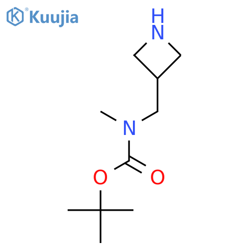 tert-butyl N-(azetidin-3-ylmethyl)-N-methylcarbamate structure