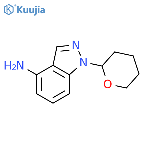 4-Amino-1-(tetrahydropyranyl)-1H-indazole structure
