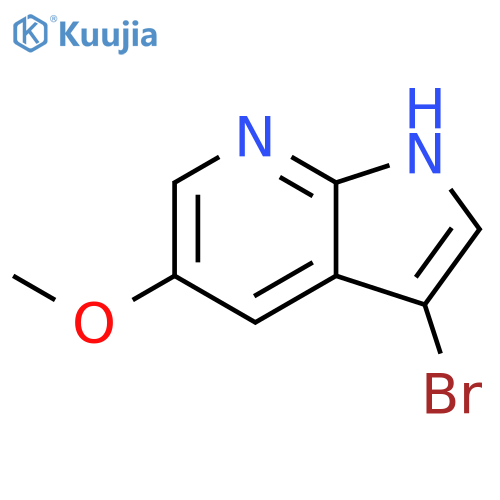 3-Bromo-5-methoxy-1H-pyrrolo[2,3-b]pyridine structure