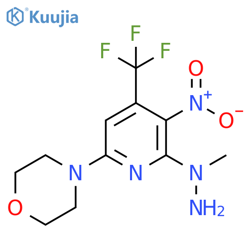 N-Methyl-N-(6-morpholin-4'-yl-3-nitro-4-(trifluoromethyl)pyridin-2-yl)hydrazine structure