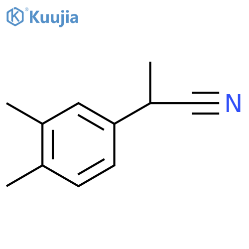 2-(3,4-dimethylphenyl)propanenitrile structure