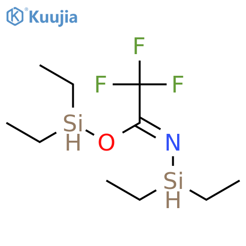 N,O-Bis(diethylhydrogensilyl)trifluoroacetamide structure