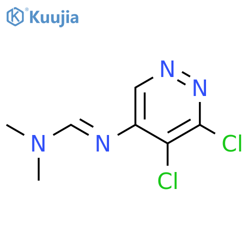 3,4-dichloro-5-(N,N-dimethylaminomethyleneamino)-pyridazine structure