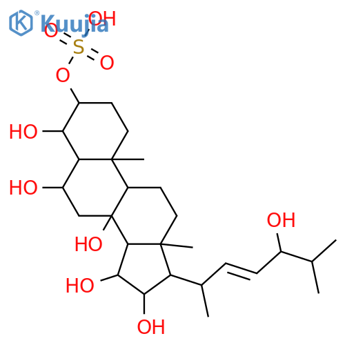Cholest-22-ene-3,4,6,8,15,16,24-heptol; (3β,4β,5α,6α,15β,16β,22E,24ξ)-form, 3-Sulfate structure