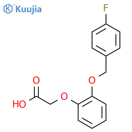 2-{2-(4-Fluorophenyl)methoxyphenoxy}acetic Acid structure