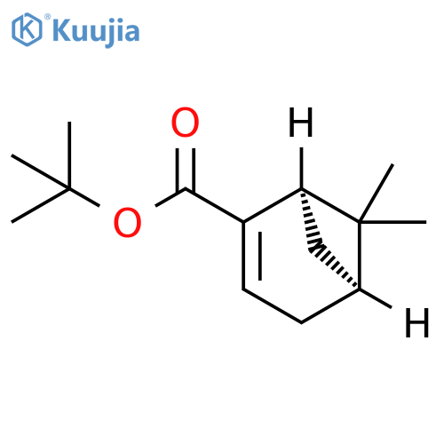 Bicyclo[3.1.1]hept-2-ene-2-carboxylic acid, 6,6-dimethyl-,1,1-dimethylethyl ester, (1R)- structure