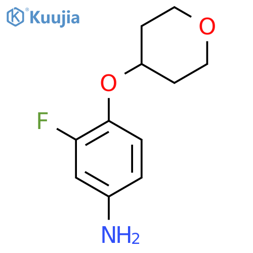 3-fluoro-4-(oxan-4-yloxy)aniline structure