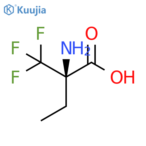 2-amino-2-(trifluoromethyl)butanoic acid structure