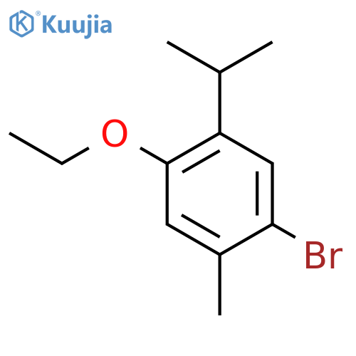 1-Bromo-4-ethoxy-2-methyl-5-(1-methylethyl)benZene structure