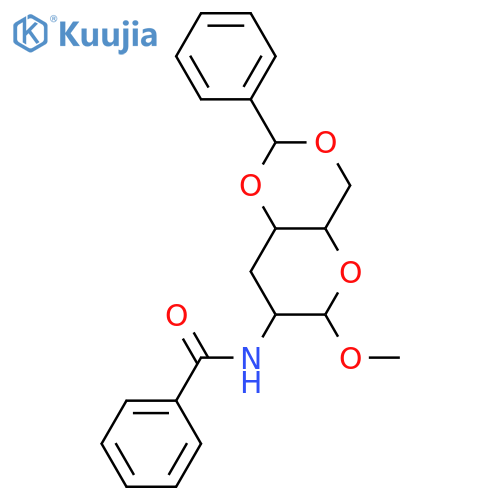2-Amino-2,3-dideoxy-ribo-hexose; β-D-Pyranose-form, Me glycoside, 4,6-O-benzylidene, N-benzoyl structure