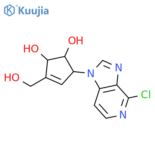 (1S,2R,5R)-5-(4-Chloro-1H-imidazo[4,5-c]pyridin-1-yl)-3-(hydroxymethyl)cyclopent-3-ene-1,2-diol structure
