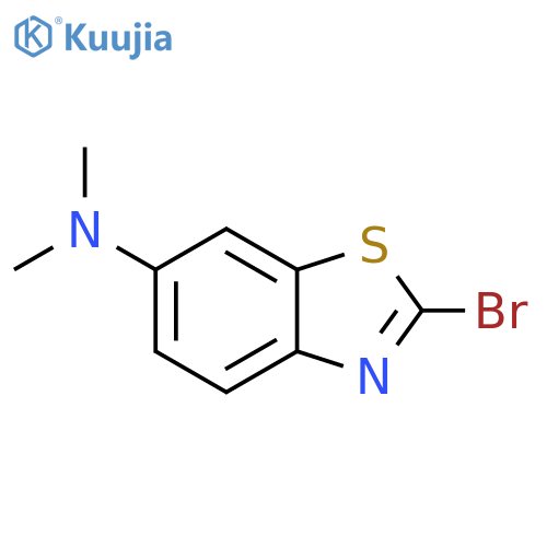 2-Bromo-N,N-dimethylbenzo[d]thiazol-6-amine structure