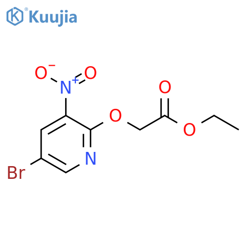 Ethyl 2-((5-bromo-3-nitropyridin-2-yl)oxy)acetate structure