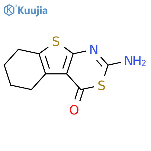 5-amino-4,8-dithia-6-azatricyclo[7.4.0.0^{2,7}]trideca-1(9),2(7),5-trien-3-one structure