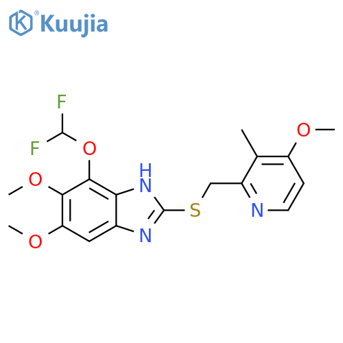 1H-Benzimidazole,4-(difluoromethoxy)-5,6-dimethoxy-2-[[(4-methoxy-3-methyl-2-pyridinyl)methyl]thio]- structure