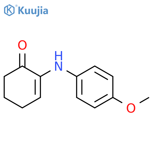 2-Cyclohexen-1-one, 2-[(4-methoxyphenyl)amino]- structure