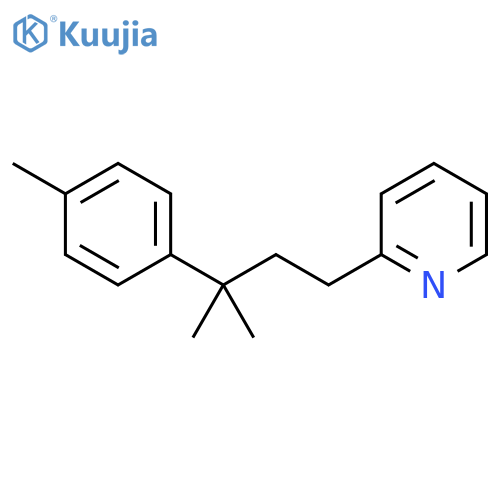 Pyridine, 2-[3-methyl-3-(4-methylphenyl)butyl]- structure