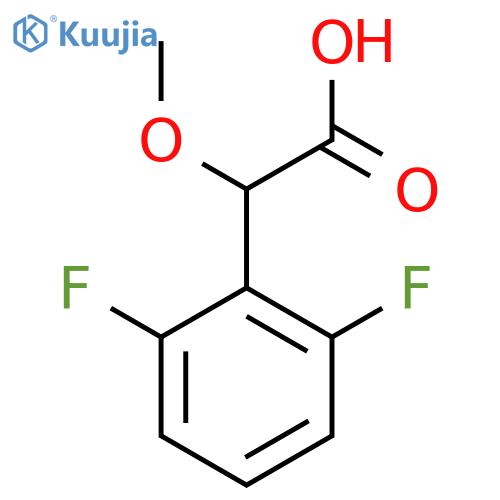 Benzeneacetic acid, 2,6-difluoro-α-methoxy- structure