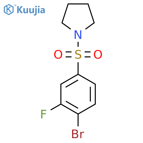 1-((4-Bromo-3-fluorophenyl)sulfonyl)pyrrolidine structure