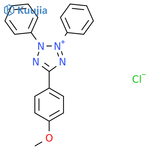 2,3-Diphenyl-5-(4-methoxyphenyl)tetrazoliumchloride structure