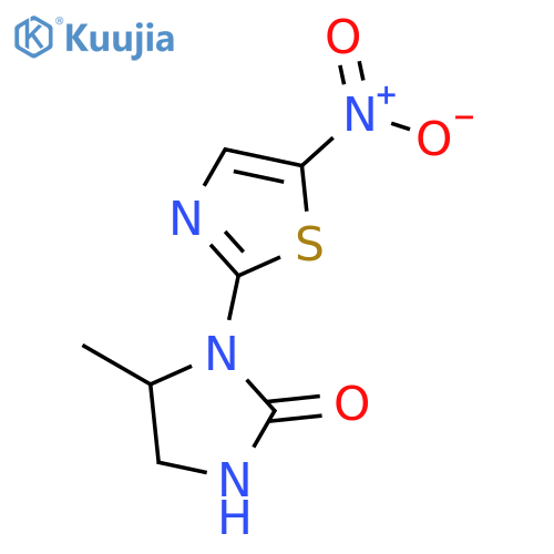 2-Imidazolidinone,5-methyl-1-(5-nitro-2-thiazolyl)- structure