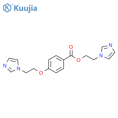 Benzoic acid, 4-[2-(1H-imidazol-1-yl)ethoxy]-, 2-(1H-imidazol-1-yl)ethylester structure