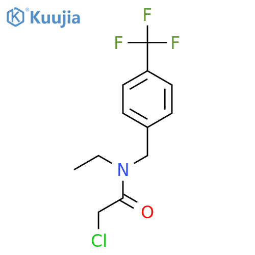 Acetamide, 2-chloro-N-ethyl-N-[[4-(trifluoromethyl)phenyl]methyl]- structure