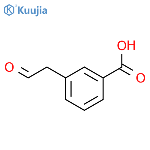 3-(2-oxoethyl)benzoic acid structure