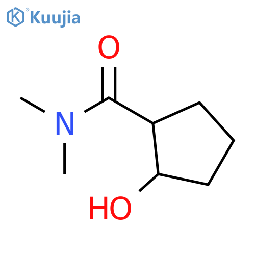 Cyclopentanecarboxamide, 2-hydroxy-N,N-dimethyl-, cis- (9CI) structure