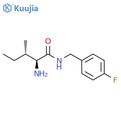 Pentanamide, 2-amino-N-[(4-fluorophenyl)methyl]-3-methyl-, (2S,3S)- structure