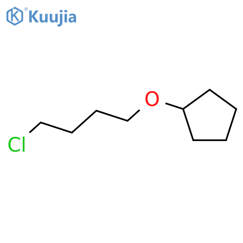 Cyclopentane, (4-chlorobutoxy)- structure