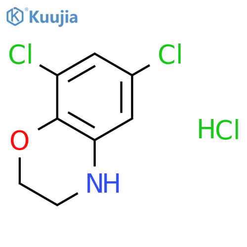 6,8-Dichloro-3,4-dihydro-2H-benzo[b][1,4]oxazine hydrochloride structure