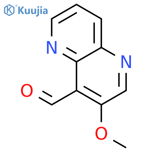 3-Methoxy-1,5-naphthyridine-4-carbaldehyde structure