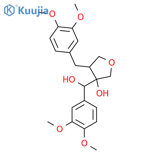 3-Furanmethanol, alpha-(3,4-dimethoxyphenyl)tetrahydro-3-hydroxy-4-veratryl- structure