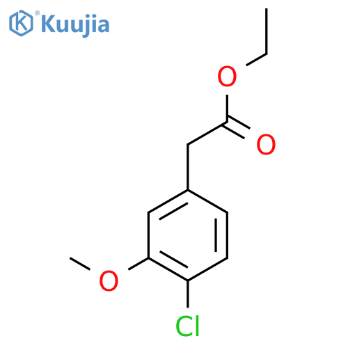 Ethyl 2-(4-chloro-3-methoxyphenyl)acetate structure