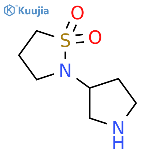 2-(pyrrolidin-3-yl)-1lambda6,2-thiazolidine-1,1-dione structure