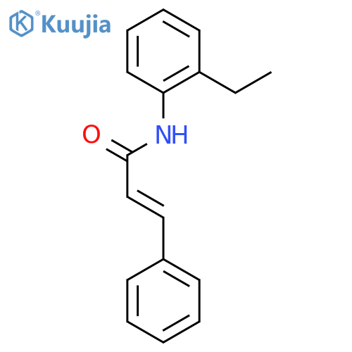 (2E)-N-(2-ethylphenyl)-3-phenylprop-2-enamide structure
