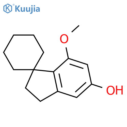 5,7-Dihydroxy[indan-1-spirocyclohexane]; 7-Me ether structure